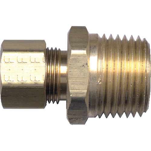 Raccord m&acirc;le de tuyau, 3/16" x 1/8" dia., Laiton Ottawa Fastener Supply