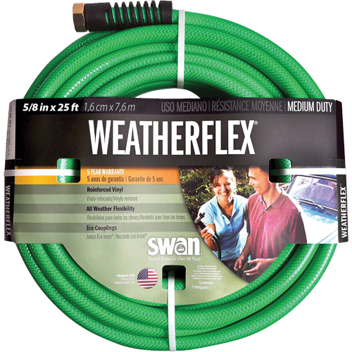 Boyaux d'arrosage pour travaux moyens Weatherflex , Vinyle, 5/8" dia x 25' Ottawa Fastener Supply