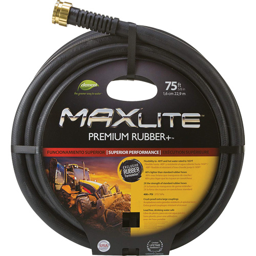 Boyaux pour usage commercial, Caoutchouc, 5/8" dia x 75' Ottawa Fastener Supply