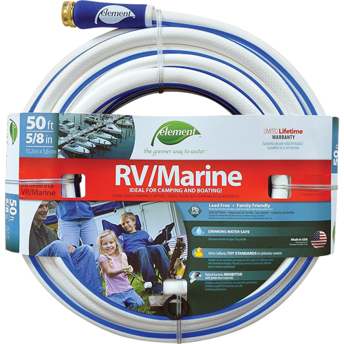 Element Marine & RV Water Hoses, PVC, 5/8" dia. x 50' Ottawa Fastener Supply