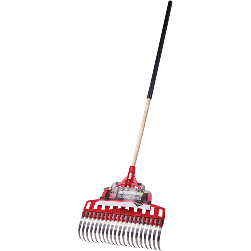 Multi-Purpose Lawn Rake, 20" Blade, 20 Tines, Hardwood Handle, Steel Blade Ottawa Fastener Supply