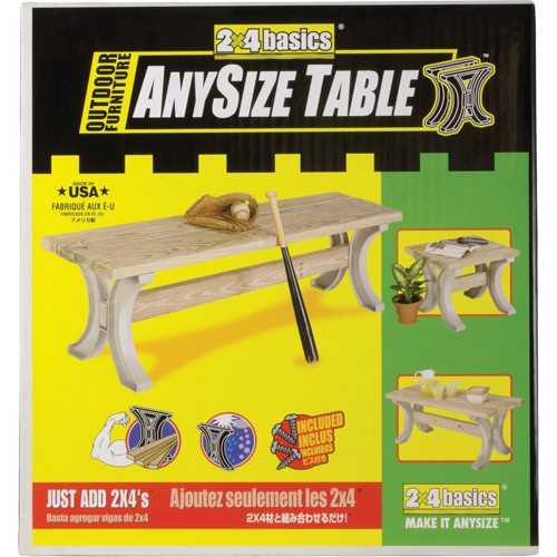 Banc/Table &agrave; pique-nique Basics, Plastique, 96" lo x 15" la x 17" h, Sable Ottawa Fastener Supply