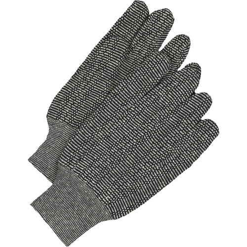 Gants en jersey classiques, Taille unique, Poivre et sel, Non doubl&eacute;, Poignet en tricot Ottawa Fastener Supply