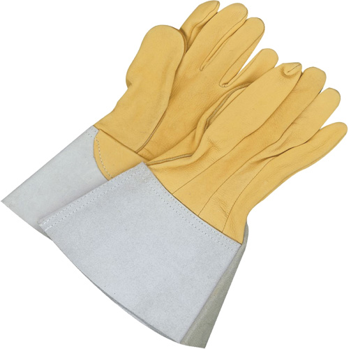 Gander Brand Reverse Grain TIG Welder Gloves, Grain Deerskin, Size 10 Ottawa Fastener Supply