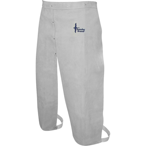 Tablier de soudage en cuir, Taille &agrave; jambes fendues, 32" lo, Gris perle Ottawa Fastener Supply