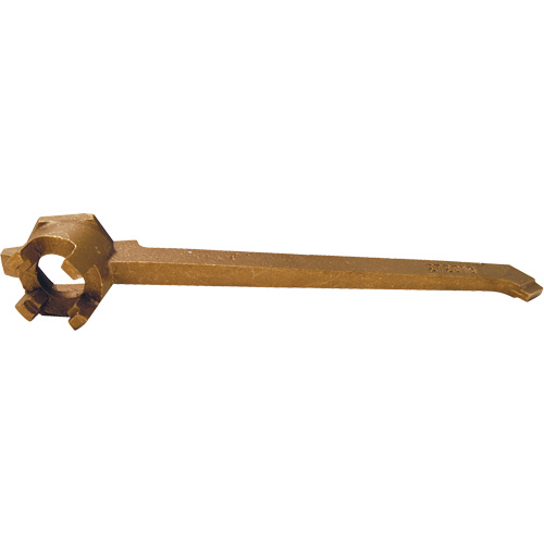 Cl&eacute; pour obturateur de baril, Poign&eacute;e 12", Bronze Ottawa Fastener Supply