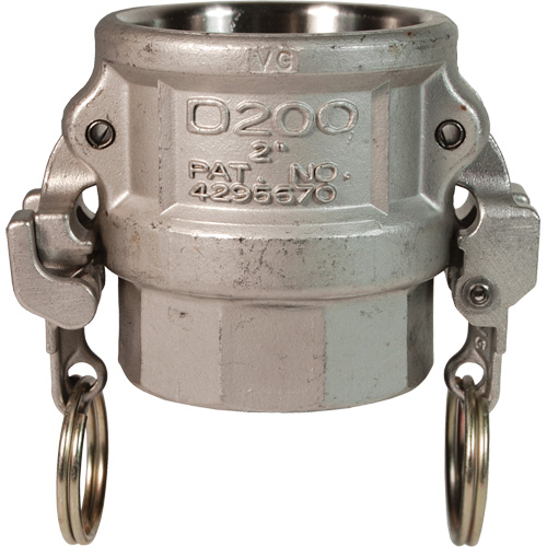 EZ Boss-Lock Cam & Groove Coupler, Stainless Steel, Type D, 1", Female NPT, 250 PSI Ottawa Fastener Supply