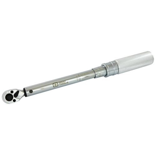 Micro-Adjustable Torque Wrench, Click, 3/8" Square Drive, 30 - 250 in-lbs. Ottawa Fastener Supply