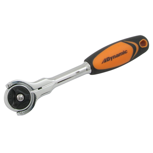 Swivel-Head Ratchet Wrench, 1/4" Drive, Cushion Grip Handle Ottawa Fastener Supply