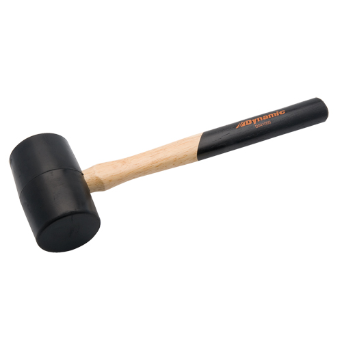 Rubber Mallet, 1.5 lbs., Wood Handle, 13" L Ottawa Fastener Supply