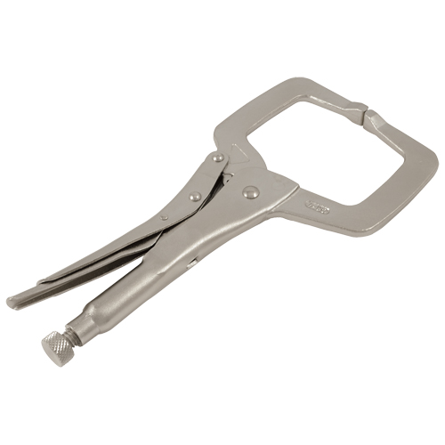 Locking Clamp Pliers with Swivel Pads, 11" Length, C-Clamp Ottawa Fastener Supply