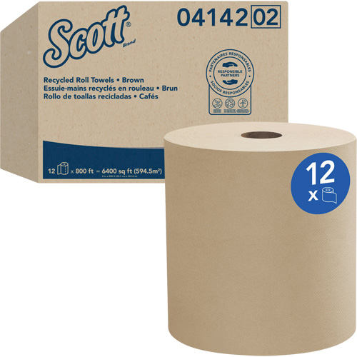 Serviettes en rouleaux durs Universel  de Scott, 1 pli, Standard, 800' lo Ottawa Fastener Supply