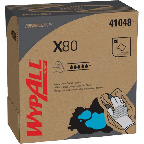 WypAll&reg; X80 Extended Use Cloths, Heavy-Duty, 16-4/5" L x 9" W Ottawa Fastener Supply