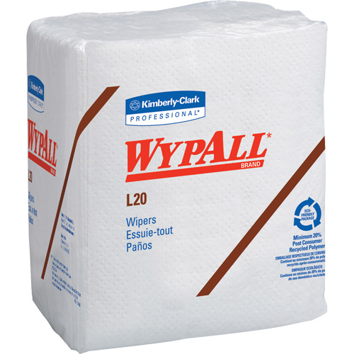 Serviettes jetables L20 WypAll, Tout usage, 12-1/2" lo x 12" la Ottawa Fastener Supply