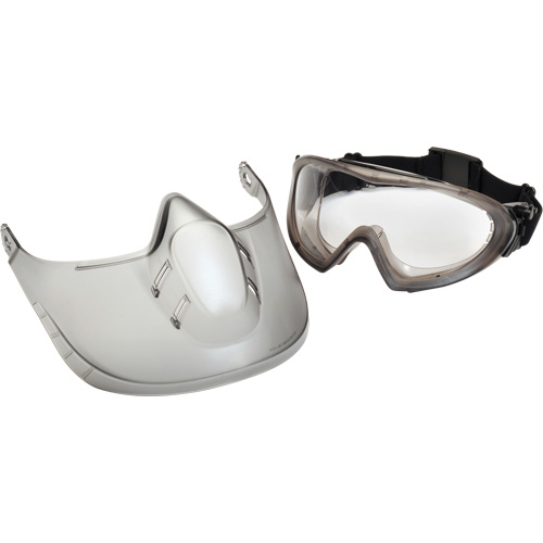 Capstone&reg; Shield Safety Goggles with Removable Faceshield, Clear Lens, Anti-Fog, Direct/Closed Vent Ottawa Fastener Supply
