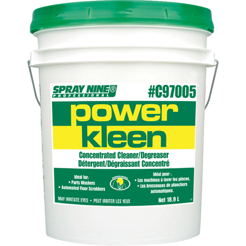 Produit nettoyant pour nettoyeur de pi&egrave;ces Power Kleen, 20 L, Seau Ottawa Fastener Supply