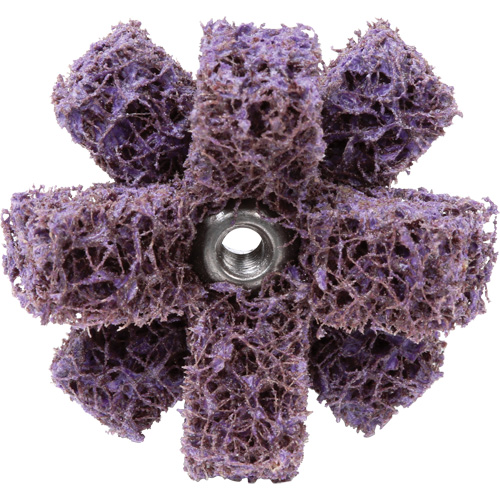 Scotch-Brite Cross Buff, BF-XB, 1-1/2" Dia., Medium Grit, Aluminum Oxide Ottawa Fastener Supply