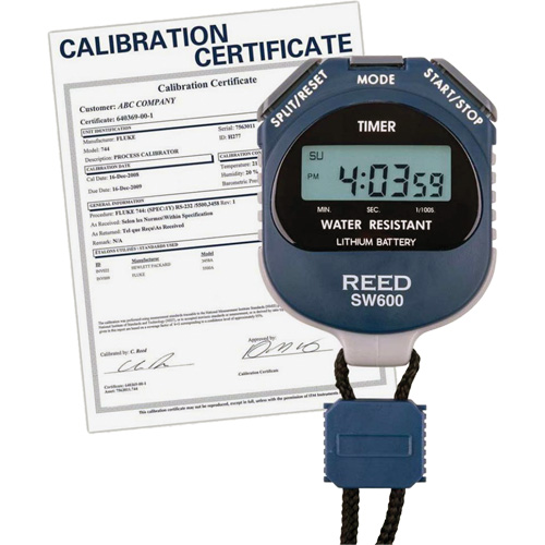 REED SW600 Stopwatch with ISO Certificate, Digital, Water Resistant Ottawa Fastener Supply