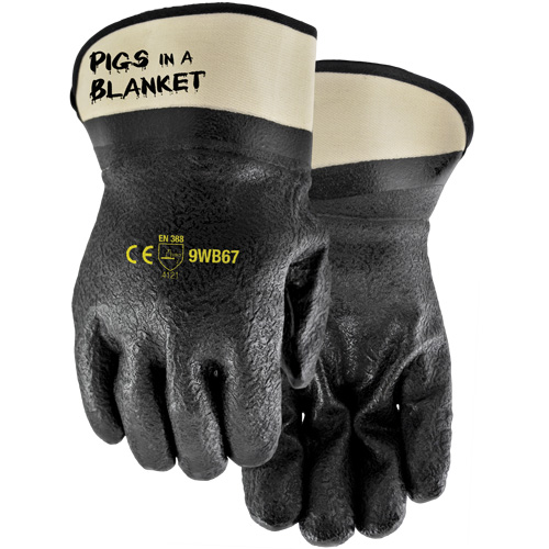 Pigs in a Blanket Coated Gloves, One Size, Nitrile/PVC Coating Ottawa Fastener Supply