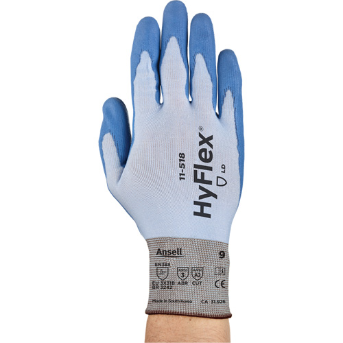 Gants Hy-Flex 11-518, Taille Petit/7, Calibre 18, Rev&ecirc;tement Polyur&eacute;thane, Enveloppe en Dyneema, ASTM ANSI niveau A2/EN 388 niveau B Ottawa Fastener Supply