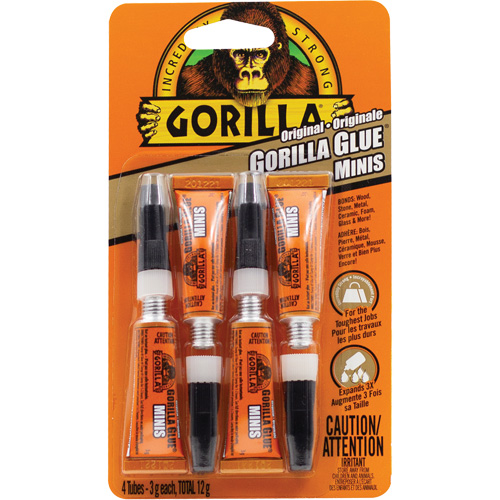 Original Glue, 4 x 3 g, Tube, Tan Ottawa Fastener Supply