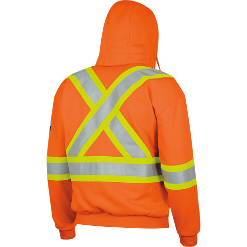 338SF Flame-Resistant Zip Style Hoodie, Men's, X-Large, High Visibility Orange, 22 cal/cm² Ottawa Fastener Supply
