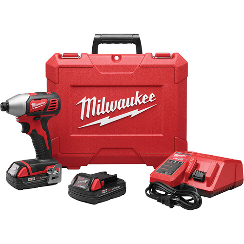 M18 Cordless Hex Impact Driver Kit, 1/4", 1500 in-lbs Max. Torque, 18 V, Lithium-Ion Ottawa Fastener Supply