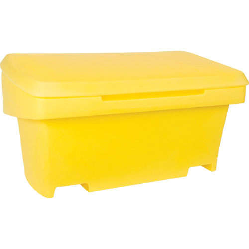 Heavy-Duty Outdoor Salt and Sand Storage Container, 24" x 48" x 24", 10 cu. Ft., Yellow Ottawa Fastener Supply