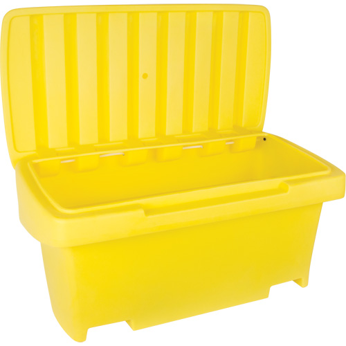 Heavy-Duty Outdoor Salt and Sand Storage Container, 24" x 48" x 24", 10 cu. Ft., Yellow Ottawa Fastener Supply