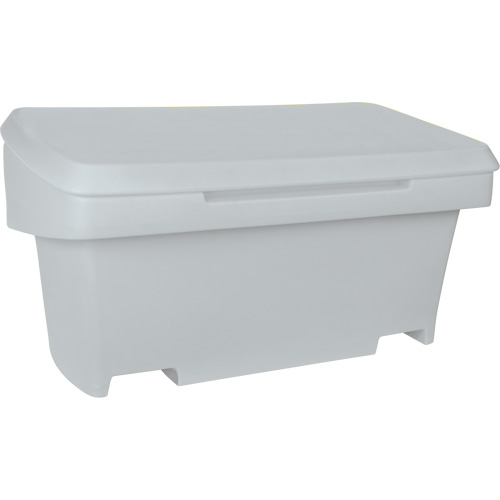 Heavy-Duty Outdoor Salt and Sand Storage Container, 24" x 48" x 24", 10 cu. Ft., Grey Ottawa Fastener Supply