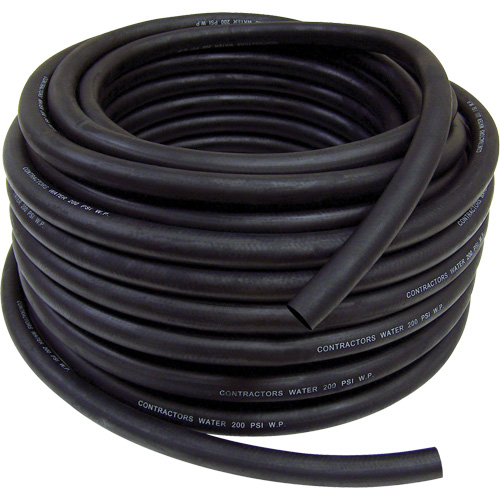 Contractor's Water Discharge Garden Hose, Rubber, 3/4" dia. x 50' Ottawa Fastener Supply