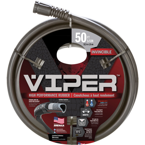 Tuyau haute performance Viper, Caoutchouc, 5/8" dia x 50' Ottawa Fastener Supply