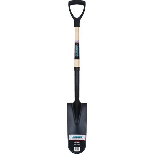 Heavy-Duty Drain Spade, Carbon Steel, 16" x 6" Blade, 29" L, D-Grip Handle Ottawa Fastener Supply