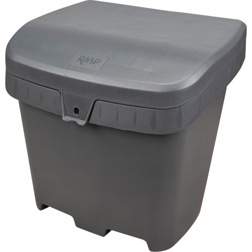 Salt & Sand Storage Bins, With Hasp, 21" x 27" x 26", 4.24 cu. ft., Grey Ottawa Fastener Supply