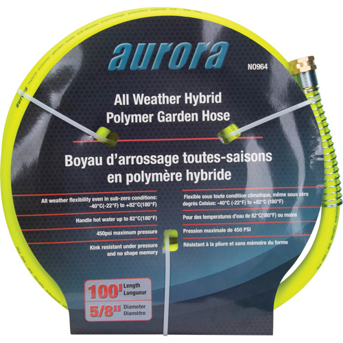 Hybrid Garden Hose, Copolymer, 5/8" dia. x 100' Ottawa Fastener Supply