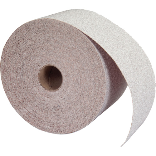 Rouleau de papier abrasif PSA sans chargement, Oxyde d'aluminium, 2-3/4" la x 90' lo, Grain 120 Ottawa Fastener Supply