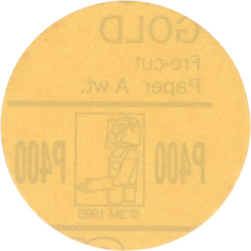 Disque dor&eacute; Hookit, dia 3", Grain P400, Oxyde d'aluminium, Poids C Ottawa Fastener Supply