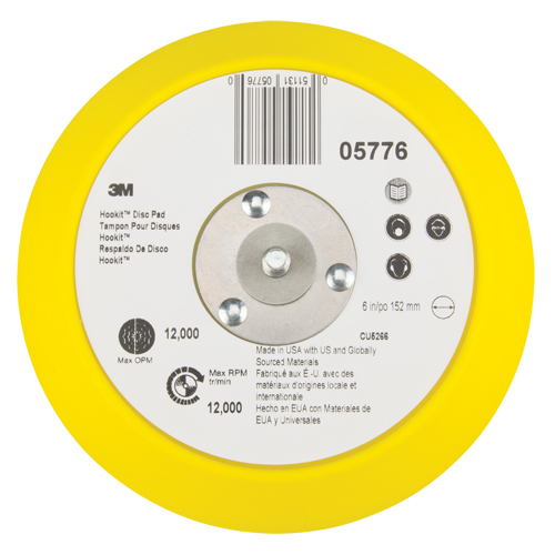 Hookit Disc Pad, 6" Dia. Ottawa Fastener Supply