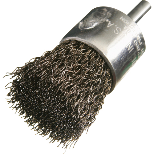 Brosses mont&eacute;es &agrave; fils cr&ecirc;p&eacute;s, 3/4", Fils 0,014", Tige 1/4" Ottawa Fastener Supply