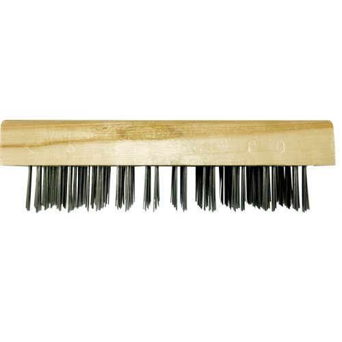 Brosses bloc de boucher &agrave; fils plats, Fil en acier plat, 5 x 10 rangs de fils, Longueur 7-5/8" Ottawa Fastener Supply