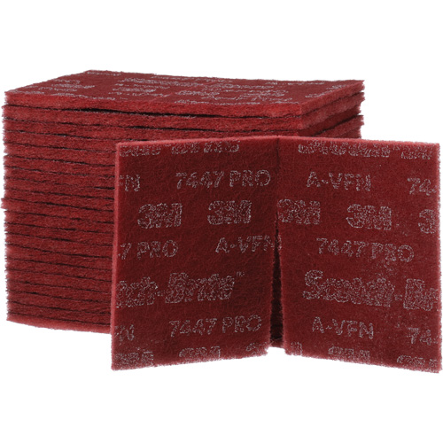 Scotch-Brite 7447 Hand Pads, Aluminum Oxide, 9" x 6", Very Fine Grit Ottawa Fastener Supply