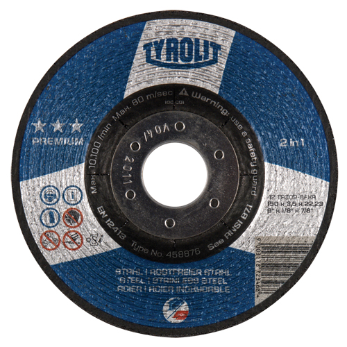 2-IN-1 Combination Wheel - 6", Type 27 Ottawa Fastener Supply