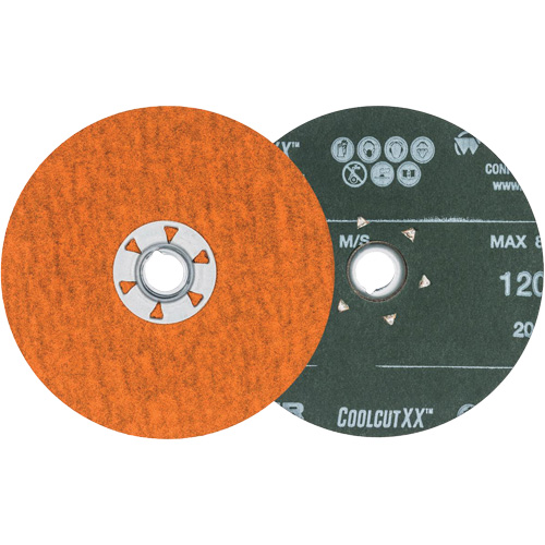 Disque de sablage Coolcut XX, 5" dia., Grain 120, C&eacute;ramique Ottawa Fastener Supply