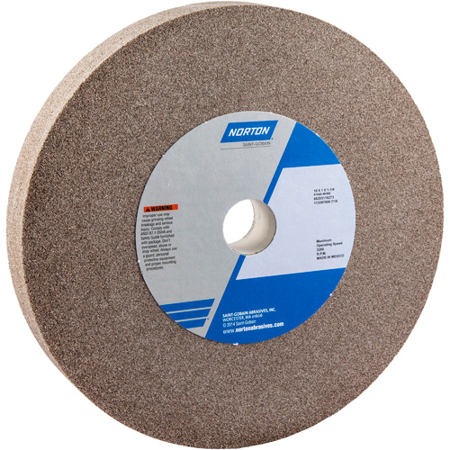 Bench Grinding Wheel, 10" x 1", 1-1/4" Arbor, 1, Aluminum Oxide Ottawa Fastener Supply