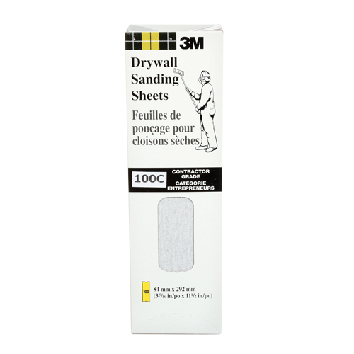 Tri-M-ite Fre-Cut Die -Cut Drywall Sheet, 11-1/4" x 3-5/16", 100 Grit, Silicon Carbide Ottawa Fastener Supply