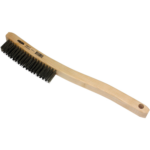 Scratch Brush, Stainless Steel, 3 x 19 Wire Rows, 13-11/16" Long Ottawa Fastener Supply