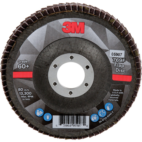 769F Quick Change Flap Disc, 4-1/2" x 7/8", Type 29, 60+ Grit, Ceramic Ottawa Fastener Supply
