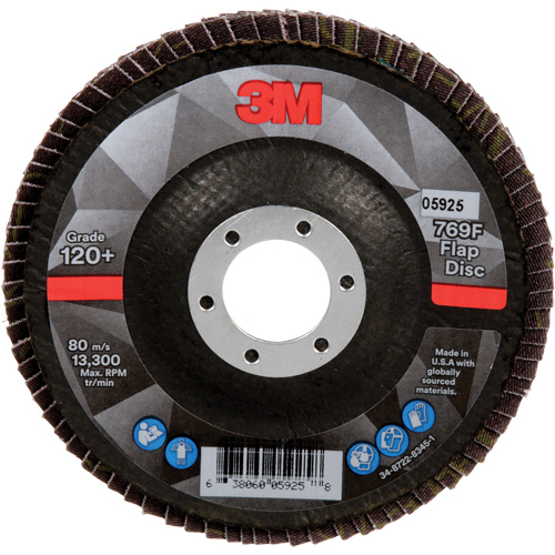 769F Quick Change Flap Disc, 4-1/2" x 7/8", Type 29, 120+ Grit, Ceramic Ottawa Fastener Supply