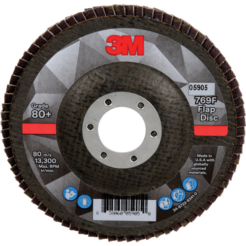 769F Quick Change Flap Disc, 4-1/2" x 7/8", Type 27, 80+ Grit, Ceramic Ottawa Fastener Supply