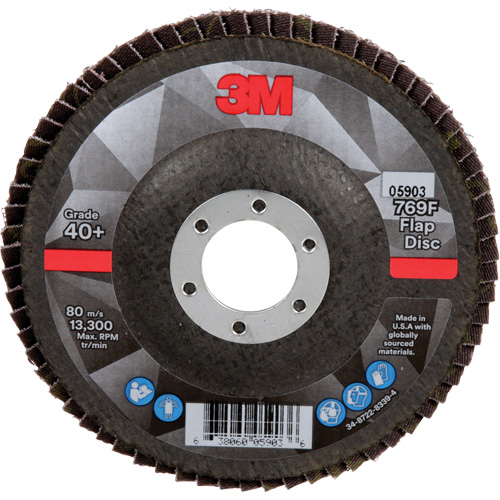 769F Quick Change Flap Disc, 4-1/2" x 7/8", Type 27, 40+ Grit, Ceramic Ottawa Fastener Supply